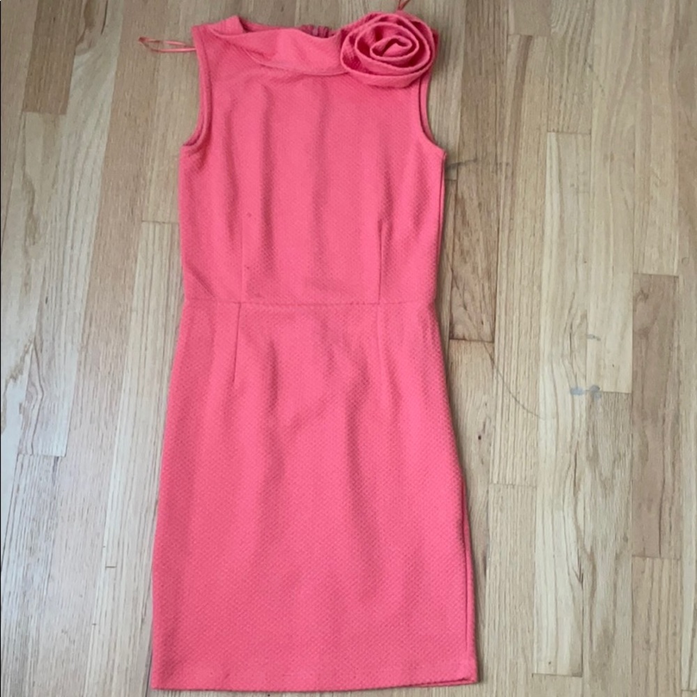 Beautiful knit dress s elegant formal coral party